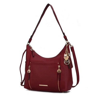 Mkf Collection By Mia K Ruby Vegan Leather Women's Shoulder Handbag In Red