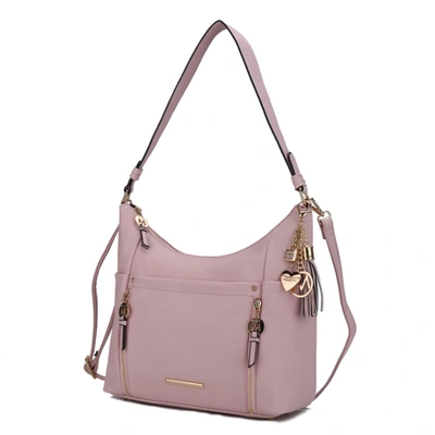 Mkf Collection By Mia K Ruby Vegan Leather Women's Shoulder Handbag In Pink
