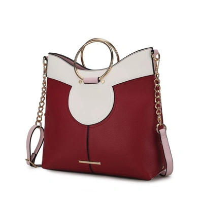 Mkf Collection By Mia K Kylie Top Handle Satchel Handbag In Red