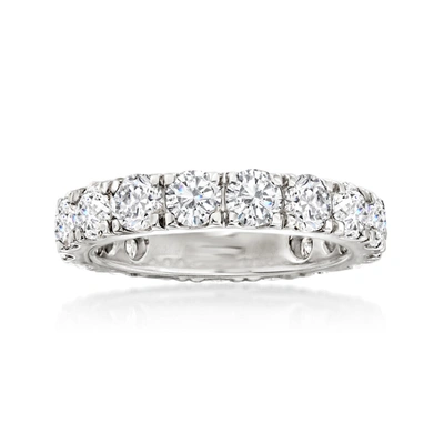 Ross-simons Diamond Eternity Band In 14kt White Gold In Silver