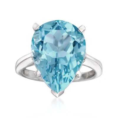 Ross-simons Sky Blue Topaz Ring In Sterling Silver