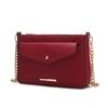 Mkf Collection By Mia K Maribel Vegan Leather Women's 3-in-1 Crossbody Bag In Red