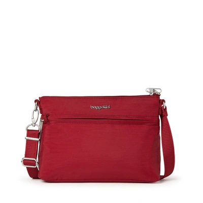 Baggallini Women's Securtex Anti-theft Memento Crossbody Bag In Red