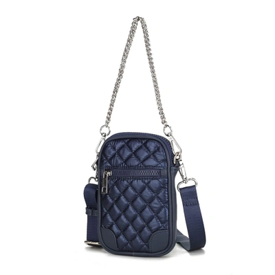 Mkf Collection By Mia K Betty Smartphone Crossbody Handbag In Blue