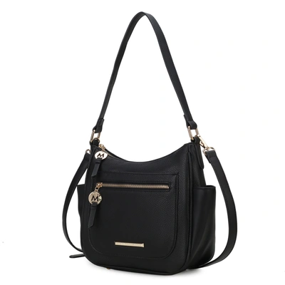 Mkf Collection By Mia K Wally Vegan Leather Shoulder Handbag In Black