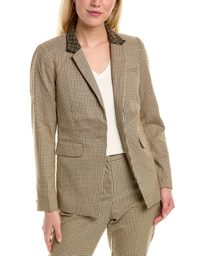 Vince Camuto Turned Collar Blazer In Brown