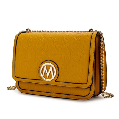 Mkf Collection By Mia K Amiyah Vegan Leather Women's Shoulder Bag In Yellow