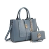 Mkf Collection By Mia K Yola Satchel Handbag With Wallet In Blue