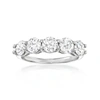 Ross-simons Lab-grown Diamond 5-stone Ring In 14kt White Gold In Silver