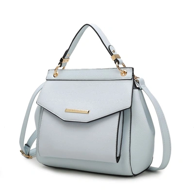 Mkf Collection By Mia K Vida Vegan Leather Women's 3-in-1 Satchel, Backpack & Crossbody In Blue