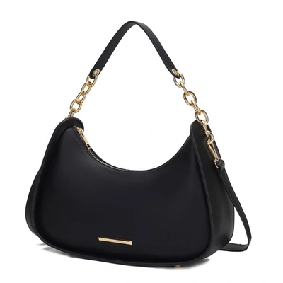 Mkf Collection By Mia K Lottie Vegan Leather Women's Hobo Bag In Black