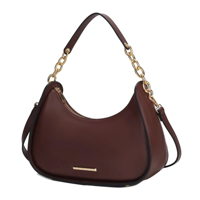 Mkf Collection By Mia K Lottie Vegan Leather Women's Hobo Bag In Red