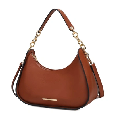 Mkf Collection By Mia K Lottie Vegan Leather Women's Hobo Bag In Brown