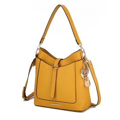 Mkf Collection By Mia K Geneva Crossbody Handbag In Yellow