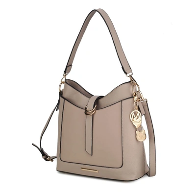 Mkf Collection By Mia K Geneva Crossbody Handbag In Beige