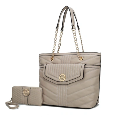 Mkf Collection By Mia K Chiari Tote Bag With Wallet In Brown