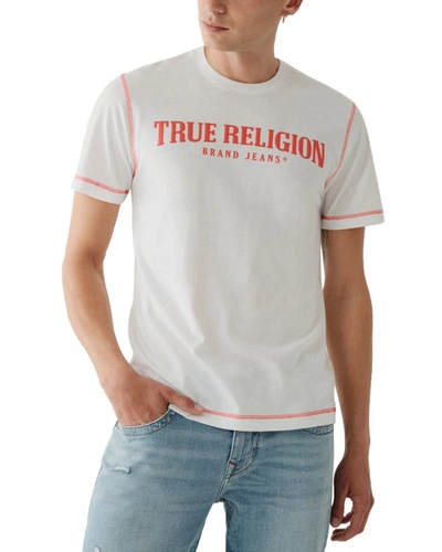 True Religion Flatlock Arch T Shirt White