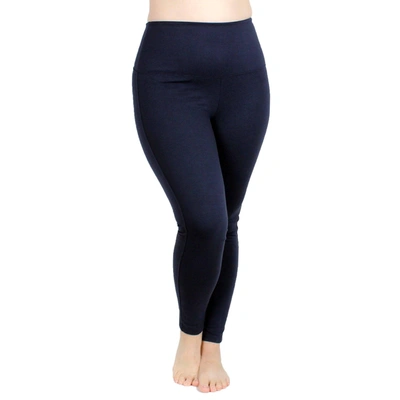 Undersummers By Carrierae High Waist Ponte Legging In Blue