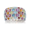 Ross-simons Multi-gemstone Ring In Sterling Silver
