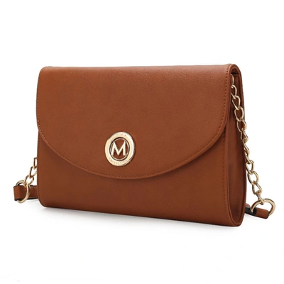 Mkf Collection By Mia K Andra Vegan Leather Women's Crossbody Bag In Brown