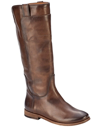 Frye Paige Leather Boot In Brown