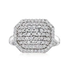 Ross-simons Diamond Octagon Ring In Sterling Silver