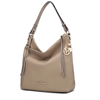 Mkf Collection By Mia K Elise Hobo Handbag For Women's In Beige