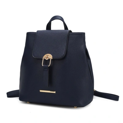 Mkf Collection By Mia K Ingrid Vegan Leather Women's Convertible Backpack In Blue