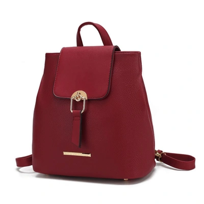 Mkf Collection By Mia K Ingrid Vegan Leather Women's Convertible Backpack In Red