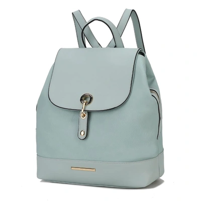 Mkf Collection By Mia K Laura Vegan Leather Backpack In Blue