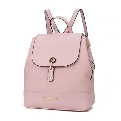 Mkf Collection By Mia K Laura Vegan Leather Backpack In Pink