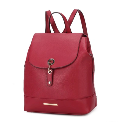 Mkf Collection By Mia K Laura Vegan Leather Backpack In Red