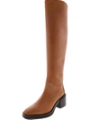 Franco Sarto Dorica   Womens Leather Wide Calf Over-the-knee Boots In Brown