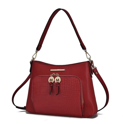 Mkf Collection By Mia K Anayra Vegan Leather Shoulder Handbag In Red