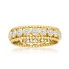 Ross-simons Bezel-set Diamond Eternity Ring In 14kt Yellow Gold In Gold