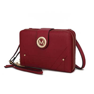 Mkf Collection By Mia K Sage Cell-phone - Wallet Crossbody Bag With Optional Wristlet In Red