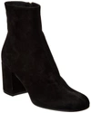 Gianvito Rossi Joelle Suede Block-heel Booties In Black