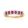 ROSS-SIMONS RUBY AND . DIAMOND RING IN 14KT YELLOW GOLD