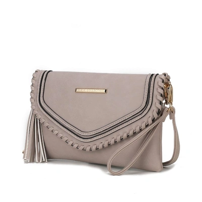 Mkf Collection By Mia K Remi Vegan Leather Women's Shoulder Bag In Beige