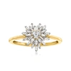 CANARIA FINE JEWELRY CANARIA DIAMOND HEART BURST RING IN 10KT YELLOW GOLD