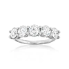 Ross-simons Lab-grown Diamond 5-stone Ring In 14kt White Gold In Silver
