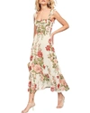 Adele Berto Midi Dress In Beige
