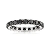 Ross-simons Black Diamond Eternity Band In Sterling Silver