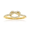 CANARIA FINE JEWELRY CANARIA DIAMOND KNOT RING IN 10KT YELLOW GOLD