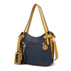 Mkf Collection By Mia K Jaseli Hobo With Wristlet Key Ring & Card Holder In Blue