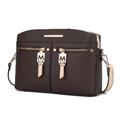 Mkf Collection By Mia K Zoely Vegan Leather For Wome's Crossbody Handbag In Brown