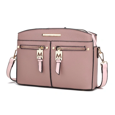 Mkf Collection By Mia K Zoely Vegan Leather For Wome's Crossbody Handbag In Pink
