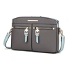 Mkf Collection By Mia K Zoely Vegan Leather For Wome's Crossbody Handbag In Grey