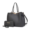 Mkf Collection By Mia K Kane Satchel With Wallet In Grey
