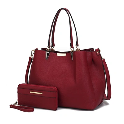 Mkf Collection By Mia K Kane Satchel With Wallet In Red